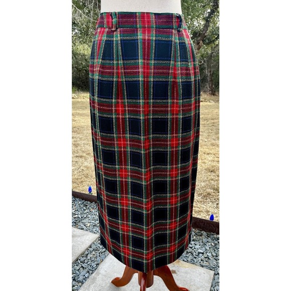 Sharon Young | Skirts | Vintage Sharon Young Sportswear Tartan Pencil ...